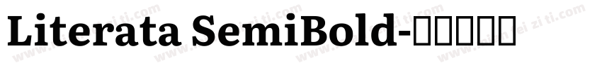 Literata SemiBold字体转换
